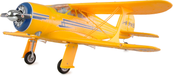 Avion RC cu telecomanda Beech D17S Biplan/Gyroscop care stabilizeaza zborul /Lungime 48.7 cm/Anvergura 55 cm/2 4GHz/8 canale/2.4Ghz/LED/14+ 