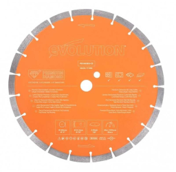 Disc diamantat segmentat pentru zidarie beton si piatra naturala Evolution PD300SEG-CS O300x22.2 mm 21 dinti 