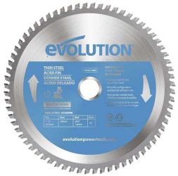 Disc pentru fierastrau circular taiere otel subtire Evolution T185TCT-68MS O185 x 20 mm 68 dinti 