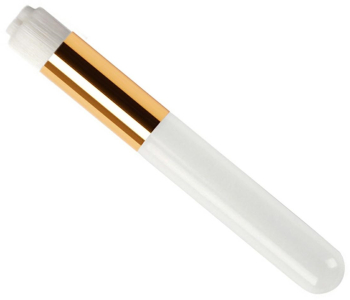 Pensula compacta pentru curatarea genelor 7 cm plastic culoare alb/auriu 