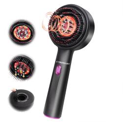 Perie Electrica Multifunctionala 3in1 CYBERDUST Terapie cu Lumina Rosie Masaj Revitalizant pentru Scalp Difuzor de Uleiuri Esentiale si R 