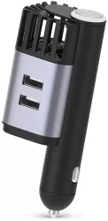 Purificator de Aer Auto 2 in 1 Purifino® Ionizator Fara Filtru Model PRO 2 Porturi USB pentru Incarcarea dispozitivelor Lumina amb 