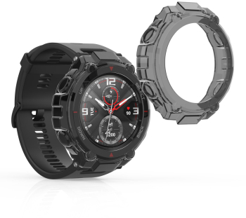 Set 2 Huse Kwmobile pentru Huami T-Rex/T-Rex Pro Silicon Negru 58459.03 