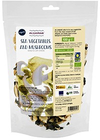 Alge marine cu ciuperci shiitake bio 100g Algamar 