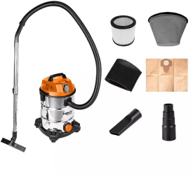 Aspirator industrial umed-uscat 1400 W 30 L filtru HEPA cu accesorii NEO 
