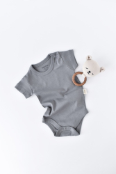 Body din bumbac organic Gri BabyCosy Marime 18-24 Luni 