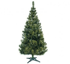 Brad artificial de Craciun verde natural de 180 cm si suport inclus 14507 