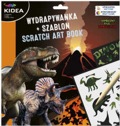 Carte de razuit Dinosaurs Kidea Carton/Hartie Cu sablon Multicolor KWSBKA 
