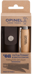 Cutit de buzunar N° 08 cu teaca inox 8 5cm & Tradition Inox& - Opinel 