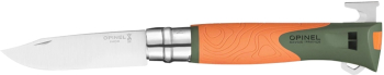 Cutit de buzunar N° 12 cu extractor capuse & Explore& Orange - Opinel 