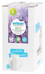 Detergent bio lichid rufe albe si color lavanda 5l Sodasan 
