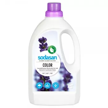 Detergent Bio Lichid Rufe Albe si Color Lavanda Sodasan 