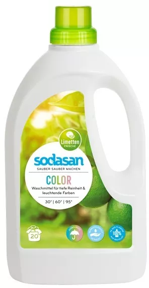 Detergent Bio Lichid Rufe Albe si Color Lime Sodasan 