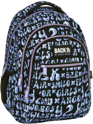 Ghiozdan pentru fetite Backup Impermeabil Holo Girls cu 3 compartimente PLB6O08 42x30x20cm 