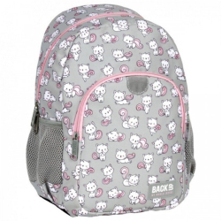 Ghiozdan pentru fetite Backup Impermeabil Pisicute cute cu 2 compartimente PLB6T26 34x26x14cm