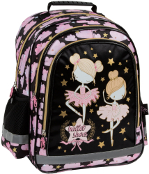 Ghiozdan pentru fetite Derform Balerina cu 3 compartimente PL15BBL12 38x28x18 cm 