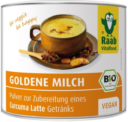 Golden Milk bio 70g bautura instant cu turmeric RAAB 