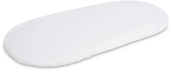 Husa impermeabila jersey pentru salteaua de landou 75x35 cm Sensillo Alba 