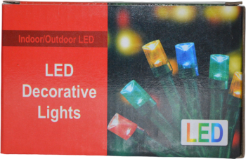 Instalatie de Craciun ghirlanda luminoasa 100 de LED-uri multicolore 