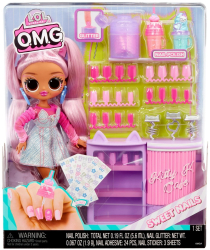 L.O.L. SURPRISE OMG SWEET NAILS KITTY K CAF SET PAPUSA CU ACCESORII
