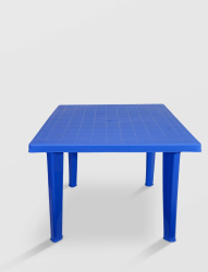 Masa fixa pentru gradina plastic patrata albastra STERK 90X90X75 
