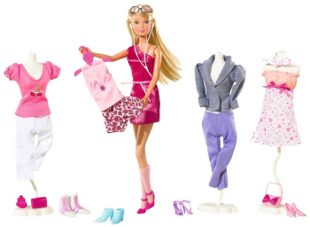 Papusa Simba Steffi Love 29 cm Mega Fashion cu 45 accesorii 