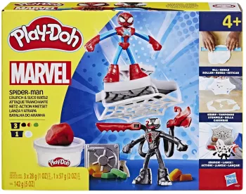PLAY DOH SPIDERMAN SET 2 FIGURINE BATALIE CU LANSATOR SI SULITA 