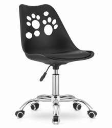 Scaun de birou Artool Print rotativ PP negru 50x57x81.5-93.5 cm 