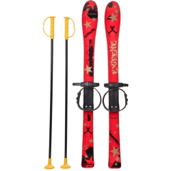 Schiuri pentru copii Marmat rosu 90 cm 