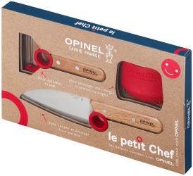 Set 3 piese pentru copii Le Petit Chef Red - Opinel