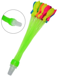 Set 37 baloane multicolore pentru apa cu sistem de umplere de la robinet 14899 