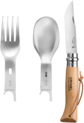 Set 4 piese picnic inox Picnic Plus - Opinel 
