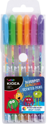 Set 6 pixuri cu gel KIDEA parfumate cu miros de fructe DZZ6KA 