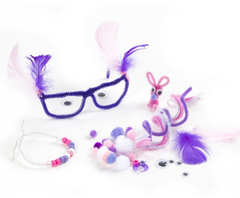 Set creativ 120 piese pastel Kidea PZK120KA 