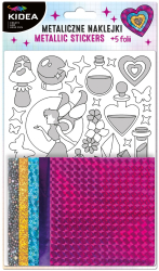 Set creativ cu autocolante metalice Fairy Kidea 6+ Multicolor MNZKWKA 