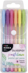 Set de 6 pixuri culori pastelate Kidea DP6KA 