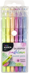 Set de 6 pixuri culori pastelate Kidea DPK6KA 