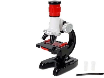 Set microscop stiintific de jucarie cu accesorii pentru copii 1200X LeanToys 7176 