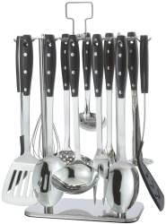 Set ustensile bucatarie din inox 13 piese - Zokura 