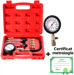Tester compresie motoare benzina 8 piese cu metrologie SelTech 