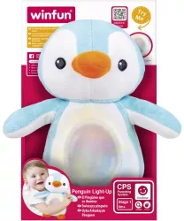 WINFUN JUCARIE PINGUIN ALBASTRU CU SUNETE SI LUMINI 