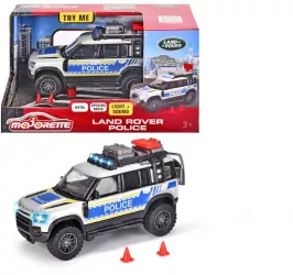 MAJORETTE MASINA DE POLITIE LAND ROVER CU LUMINI SI SUNETE 