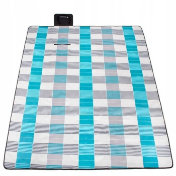 Patura picnic model carouri albastru 200x240 cm Springos 