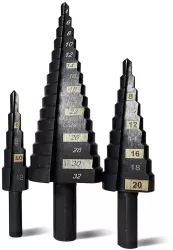 Burghie pentru metal in trepte titan set 3 buc 4-12/20/32  mm Richmann Exclusive 