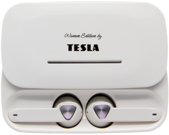 Casti Bluetooth fara fir Tesla Sound EB20 Alb de lux . 