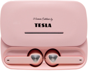 Casti Bluetooth fara fir Tesla Sound EB20 Blossom Pink . 