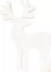 Figura decorativa Cerb model Regal din polistiren EPS 150 H 84 cm alb 