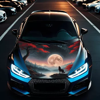 Folie Capota Auto Hood Art rezistenta la exterior marime L 180 x 130cm - Cod AVX-CAPOTA-021L 