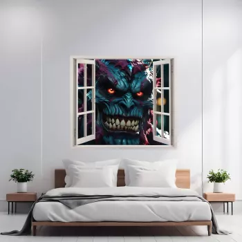 Folie imprimata color pentru decor perete locuinta dimensiune 125 x 110cm model VIEW TO HAVEN 09 