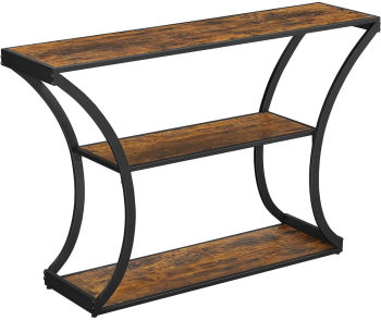 Raft depozitare Artool pal otel 3 polite maro rustic si negru max 30 kg 120x30x80 cm 